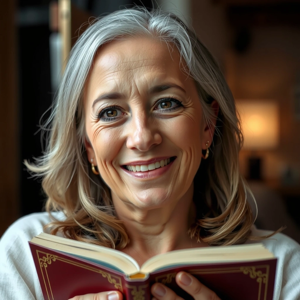 Imaginea unei cititoare recunoscătoare